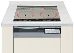 Optional three-burner IH cooking heater